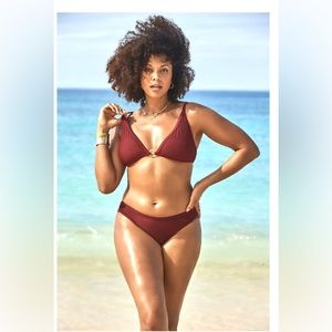 NWT GabiFresh x Swimsuits For All Mesh Overlay Bikini Set Sz 22